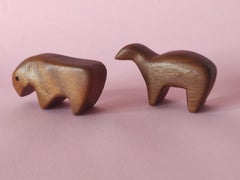 Danish Teak Figurines 1950s