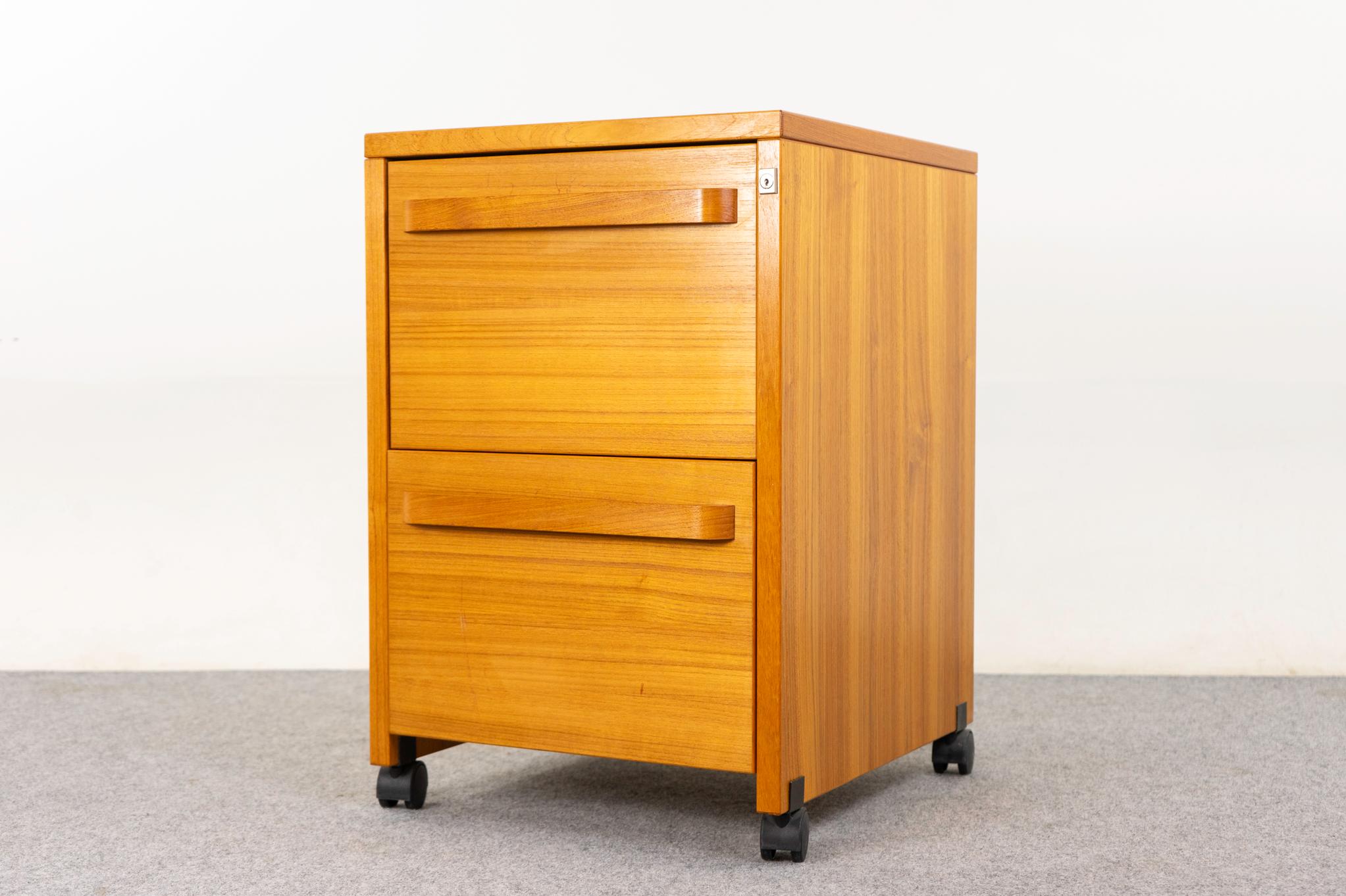 Danish Teak File Cabinet 1