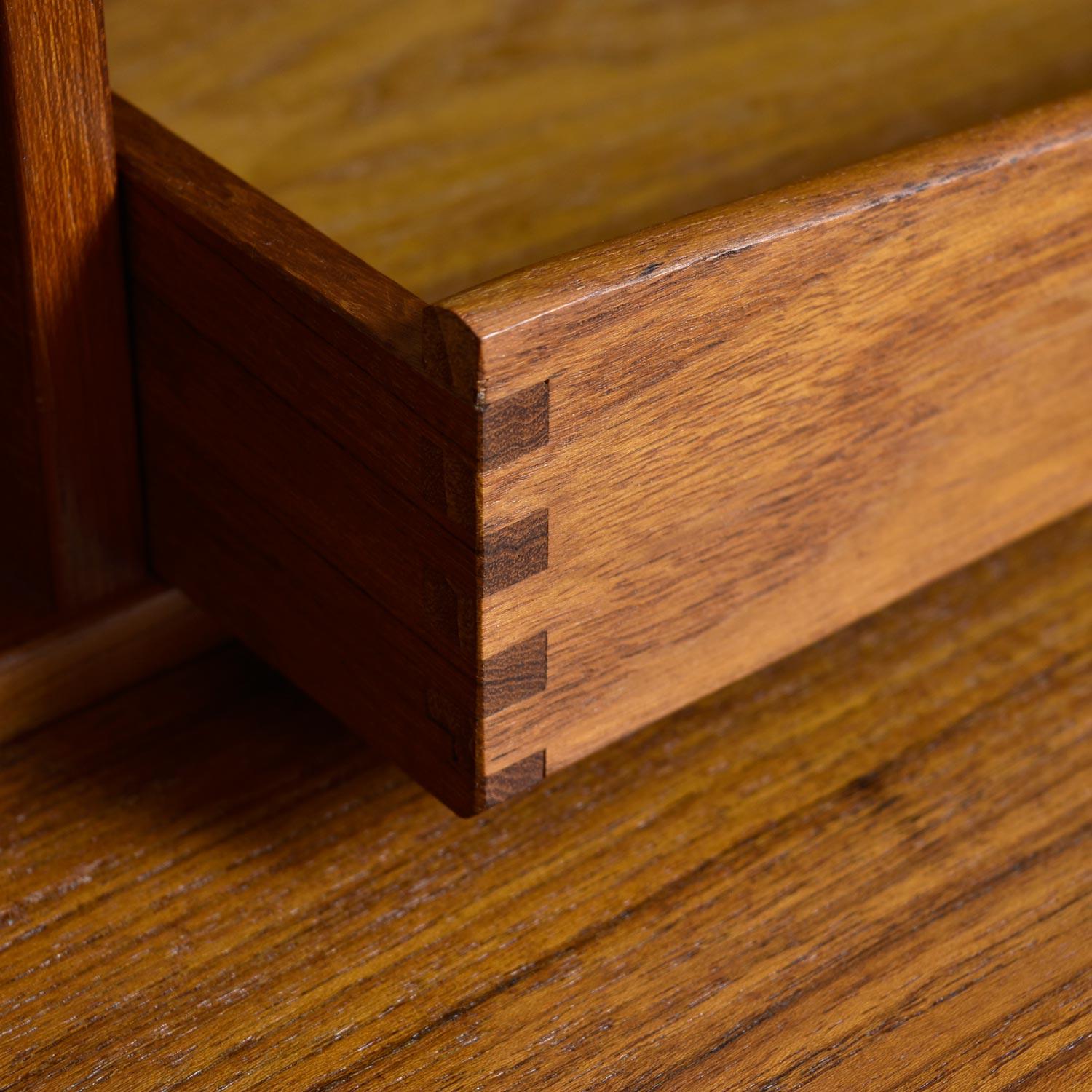 Danish Teak Flip-Top Partners Desk with Bookcase Cabinets by Peter Lovig Nielsen 7