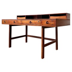 Danish Teak Fliptop Desk by Peter Lovig