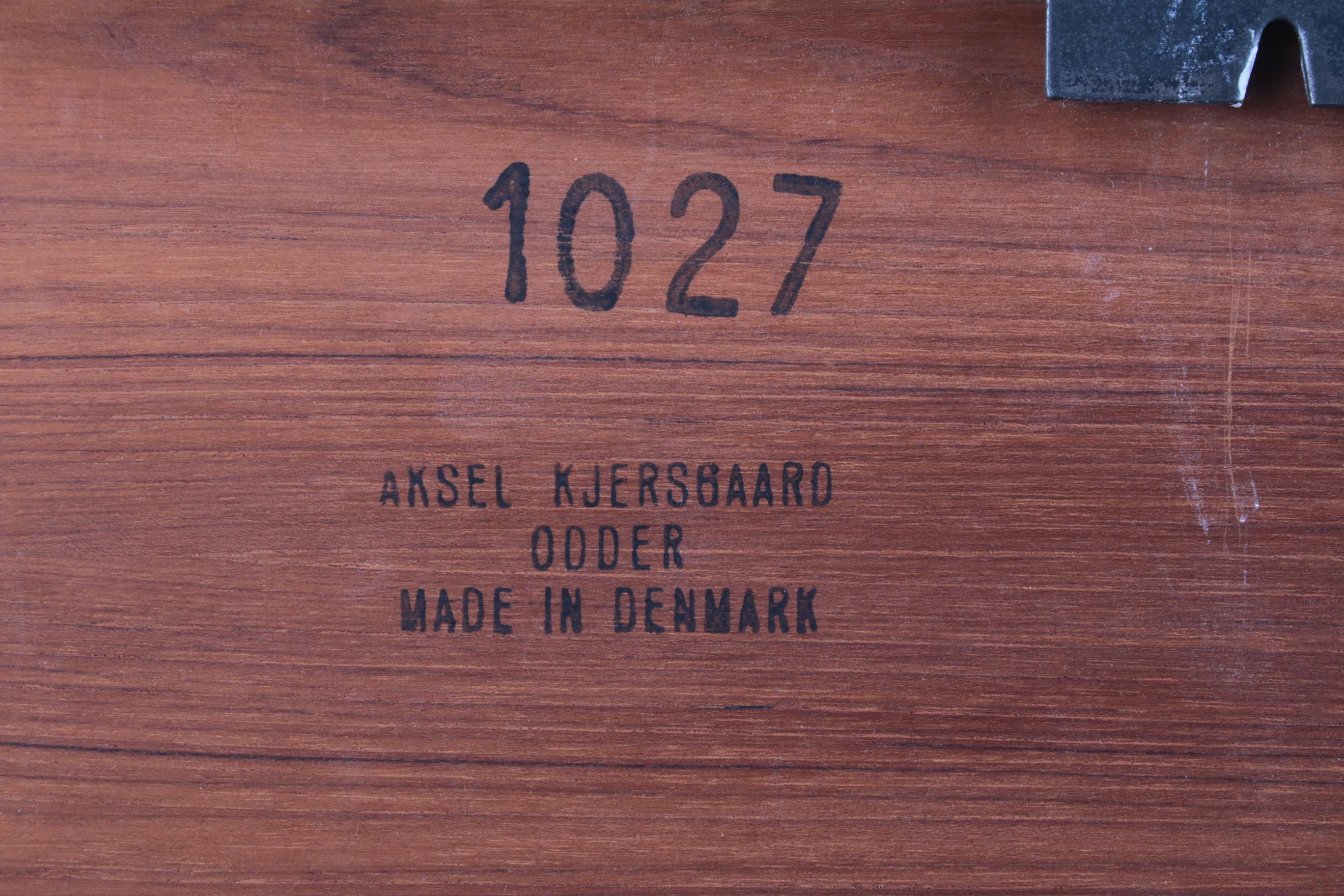 Danish teak floating wall bedside table by Aksel Kjersgaard, 1960s 4