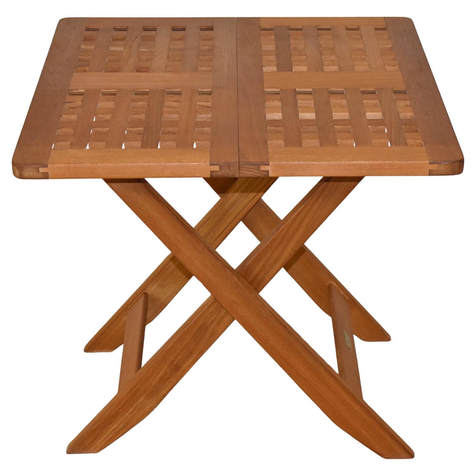 Danish Teak Folding Table by Skagerak For Sale