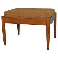 Retro Danish Teak Foot Stool by Povl Dinesen