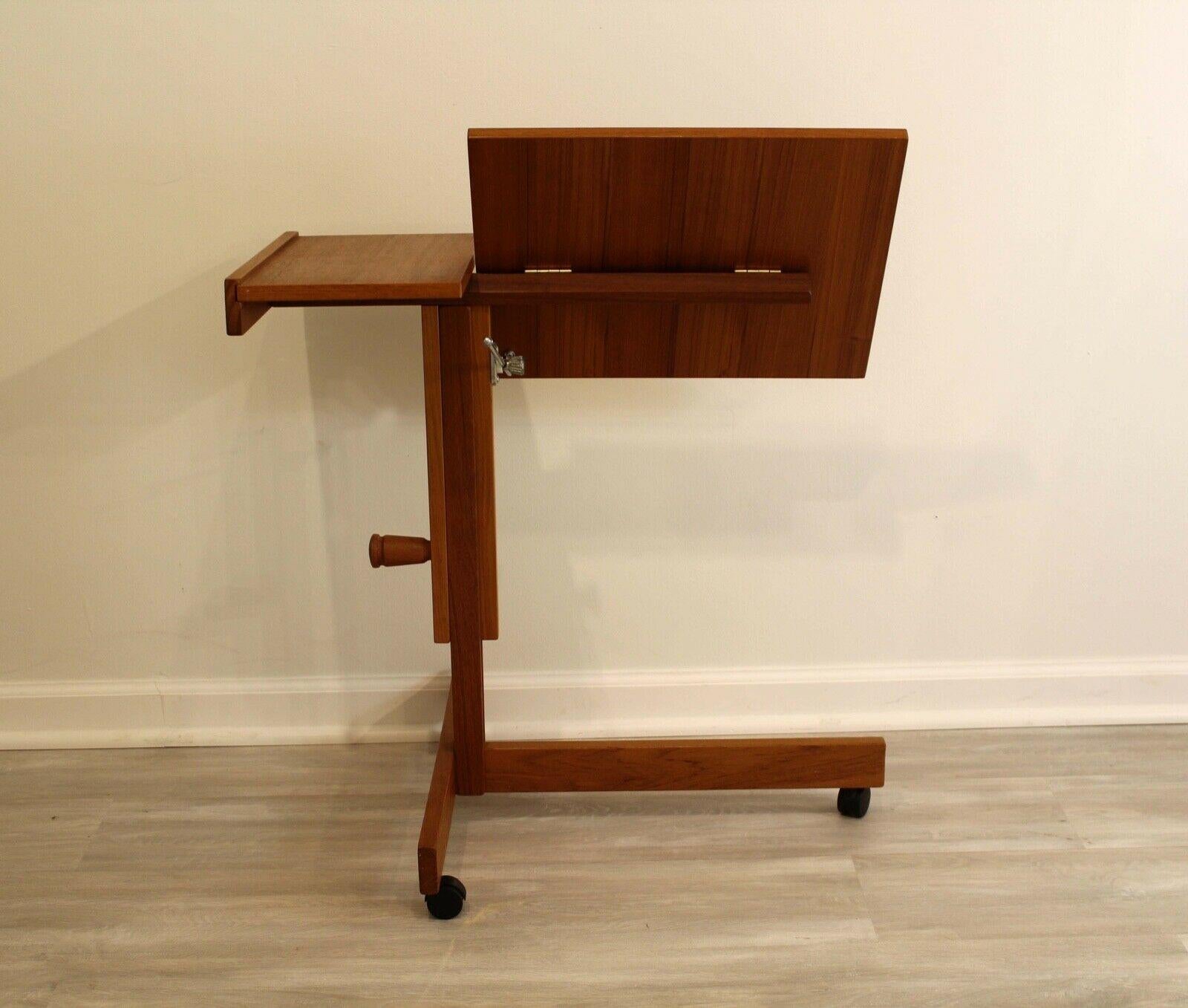 20th Century Danish Teak Furbo Spottrup Music Book Adjustable Writing Stand
