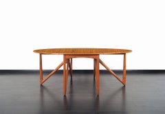 Danish Teak "Gateleg" Drop Leaf Dining Table by Niels Kofoed