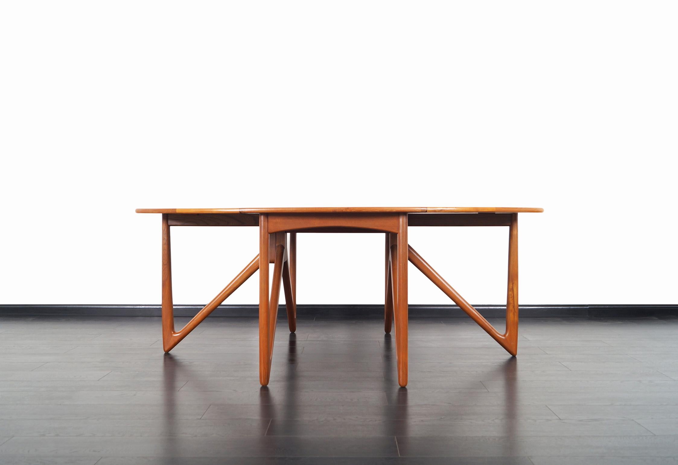 teak gateleg dining table