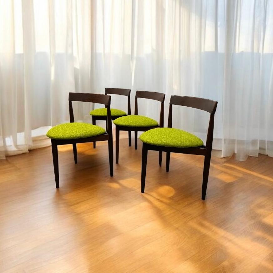 Danish Teak Hans Olsen Extending Dining Table & Chairs Frem Rojle For Sale 6
