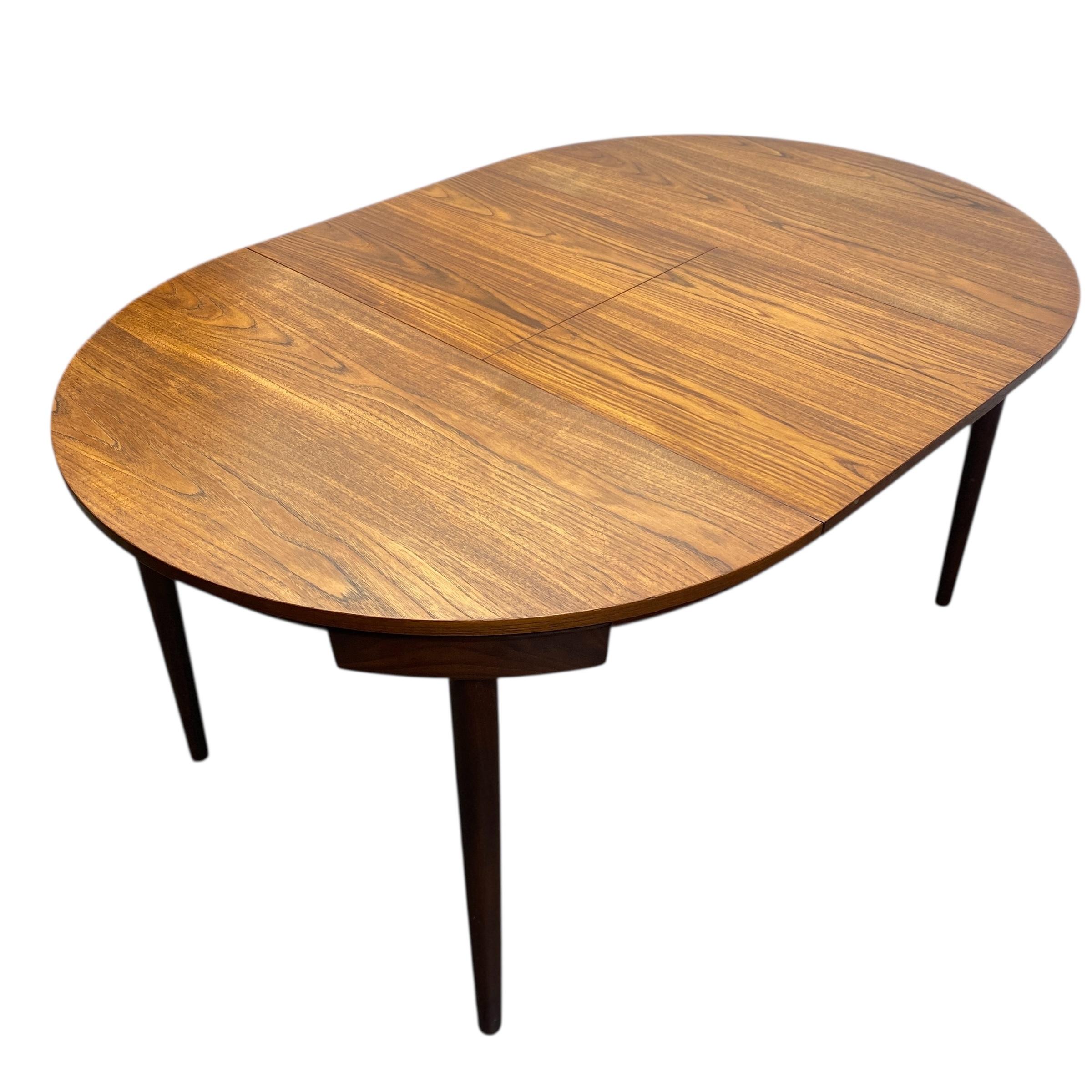 Danish Teak Hans Olsen Extending Dining Table & Chairs Frem Rojle For Sale 9