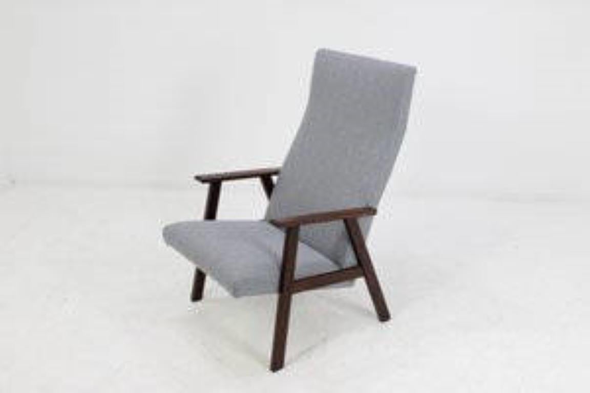 Danish Teak Highback Easy Chair, 1960s For Sale 1