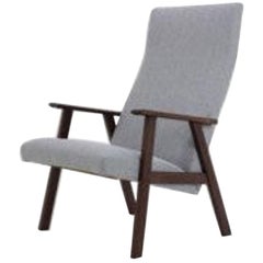 Fauteuil danois à dossier haut en teck, années 1960