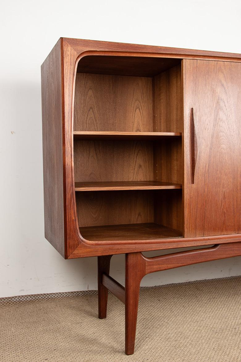 Dänisches Highboard aus Teakholz von Ærthoj Jensen und Mølholm Herning 1960er Jahre. im Angebot 9