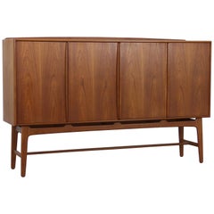 Danish Teak Highboard by Svend Åge Madsen for Knudsen & Søn, 1950s