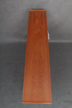 Danish Teak Highboard with a Lighted Bar from 1960s