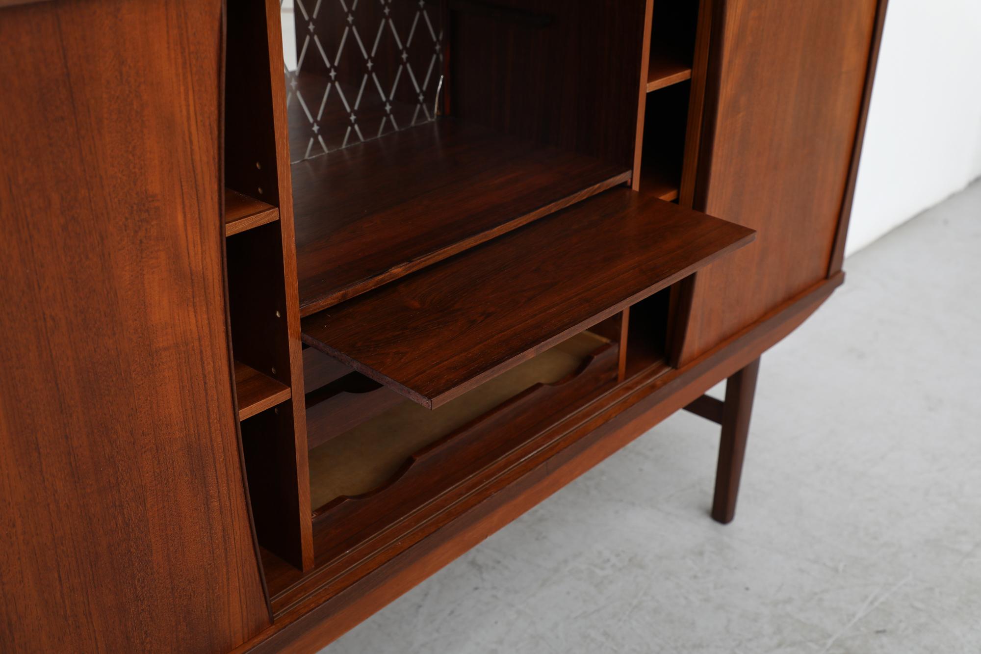 Danish Teak Highboard with Rosewood Accents 10