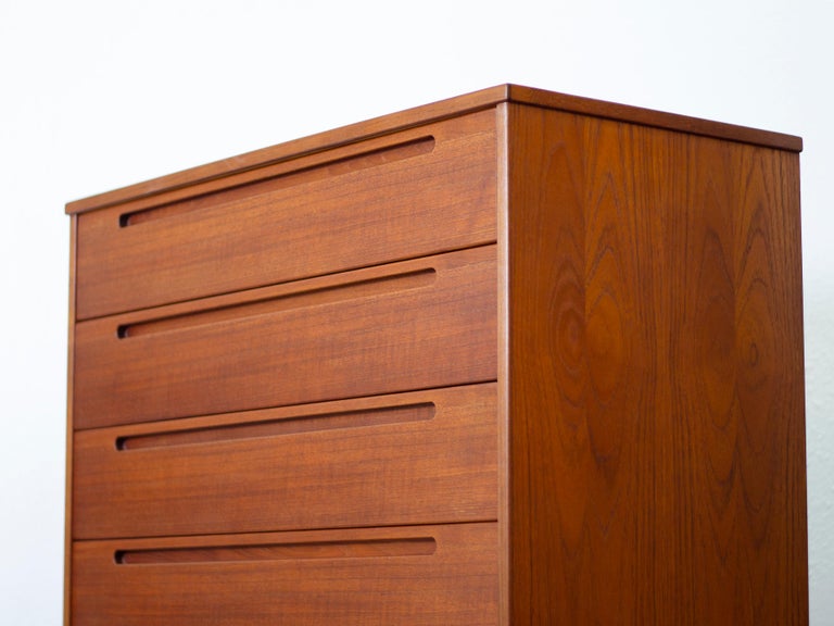 Danish Teak Highboy Dresser by Nils Jonsson For Sale at 1stDibs