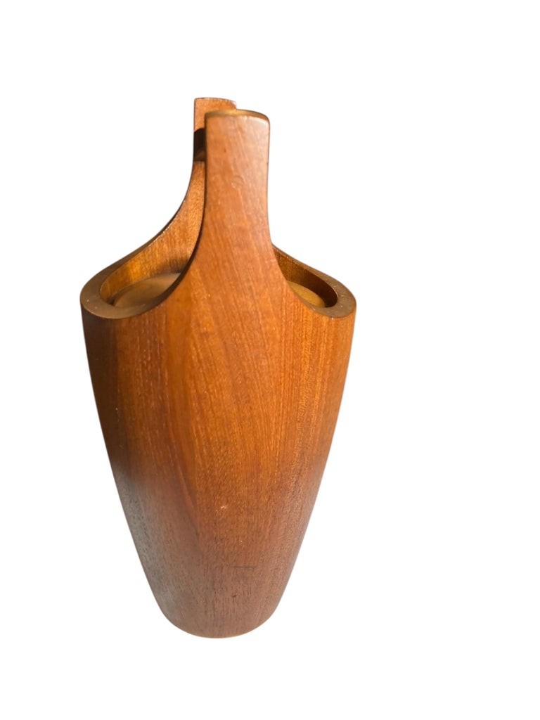Danish Teak Ice Bucket by Jens Quistgaard for Dansk Designs Mid
