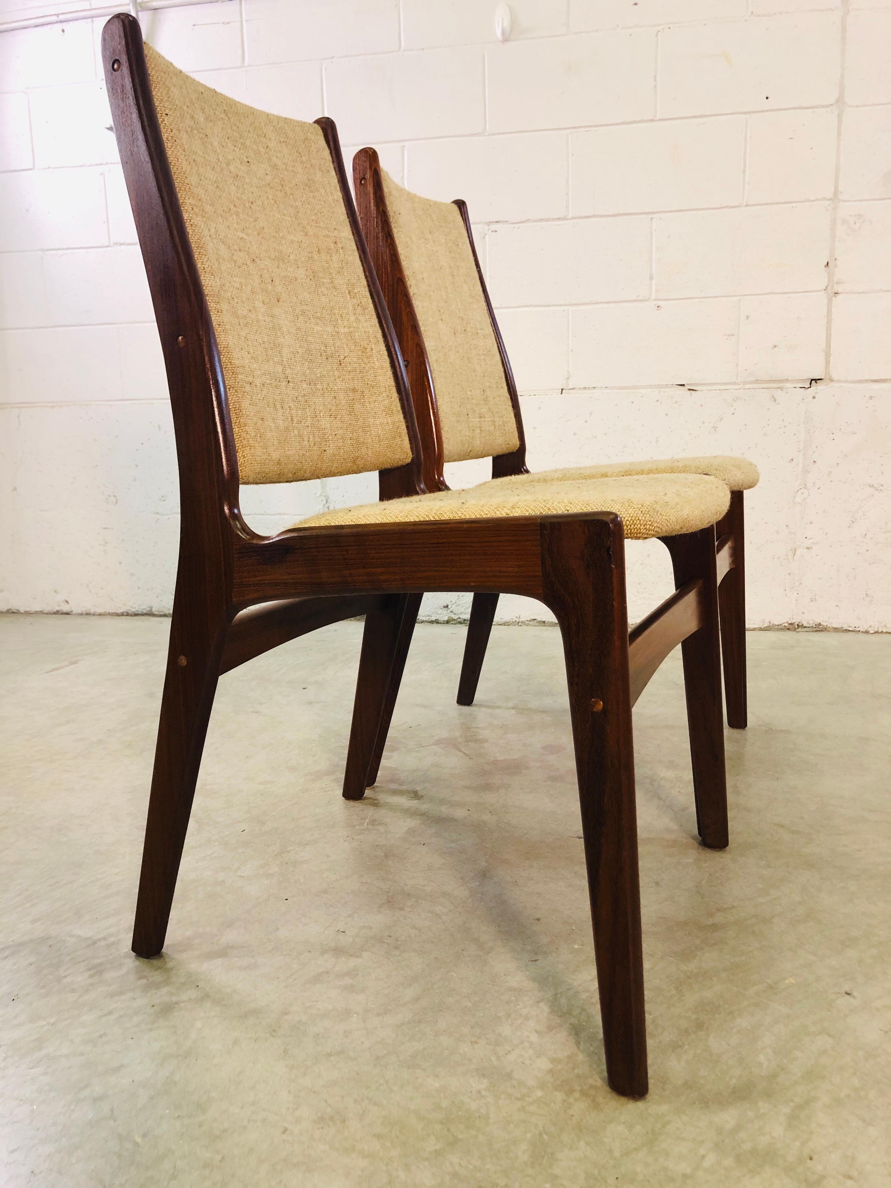 Danish Teak Johannes Anderson Dining Room Chairs, Set of 4 For Sale 5