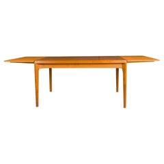 Retro Danish Teak Large Extendable Draw Leaf Dining Table