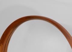 Danish Teak Large Table Mirror Uno & östen Kristiansson Manner Circa 1960