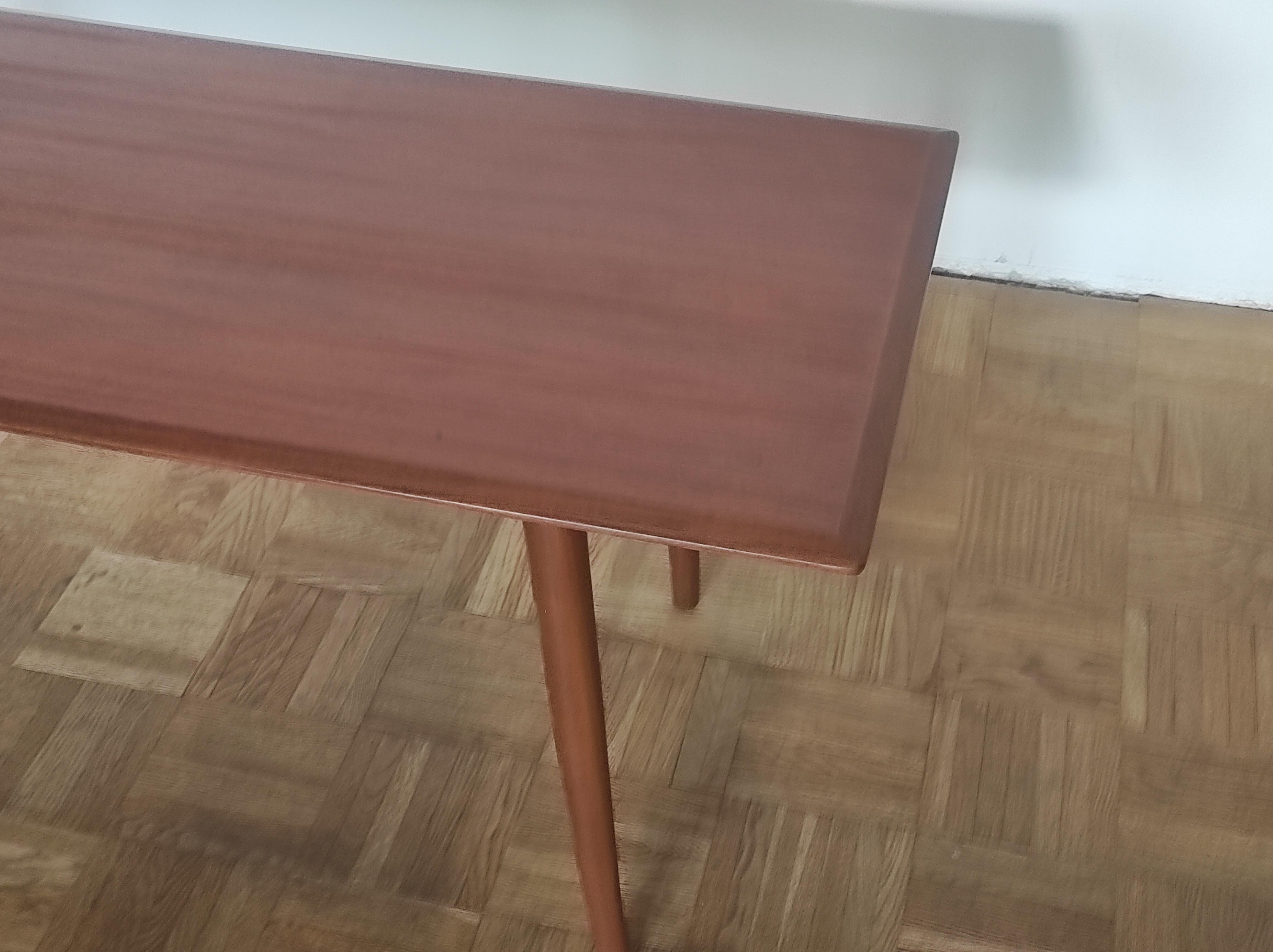 Mid-20th Century Danish Teak Long Coffe Table 1960s For Sale
