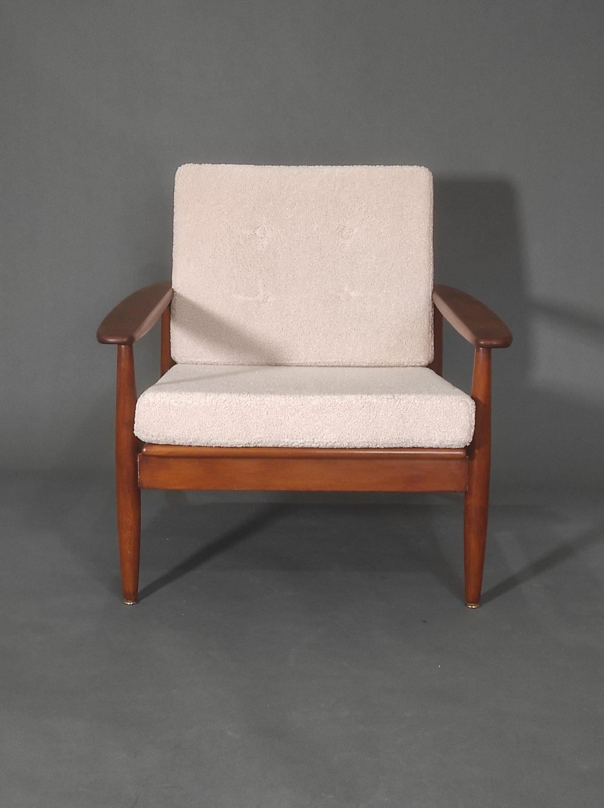 Danish Teak Longue Chair 1960s In Good Condition For Sale In Čelinac, BA
