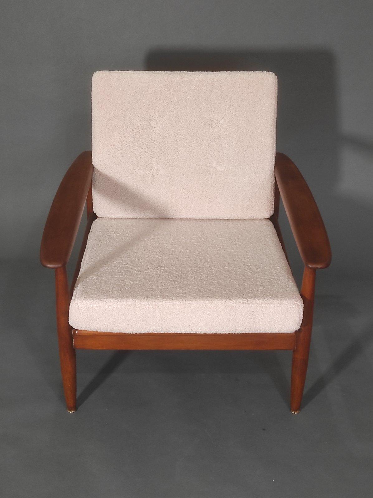 Danish Teak Longue Chair 1960s For Sale 2