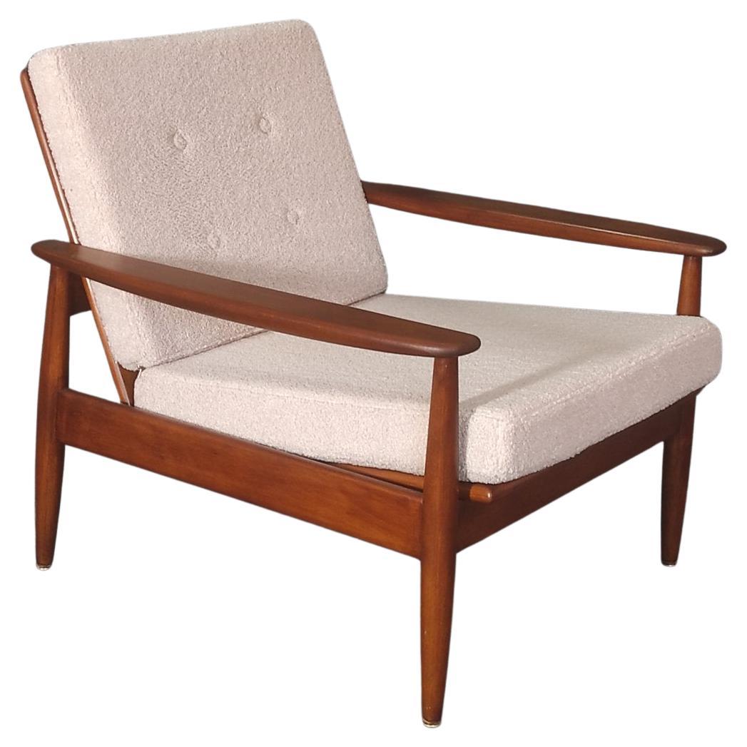 Danish Teak Longue Chair 1960s For Sale