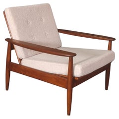 Vintage Danish Teak Longue Chair 1960s