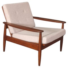 Chaise longue danoise en teck 1960