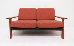 Danish Teak Loveseat Sofa, circa 1970s