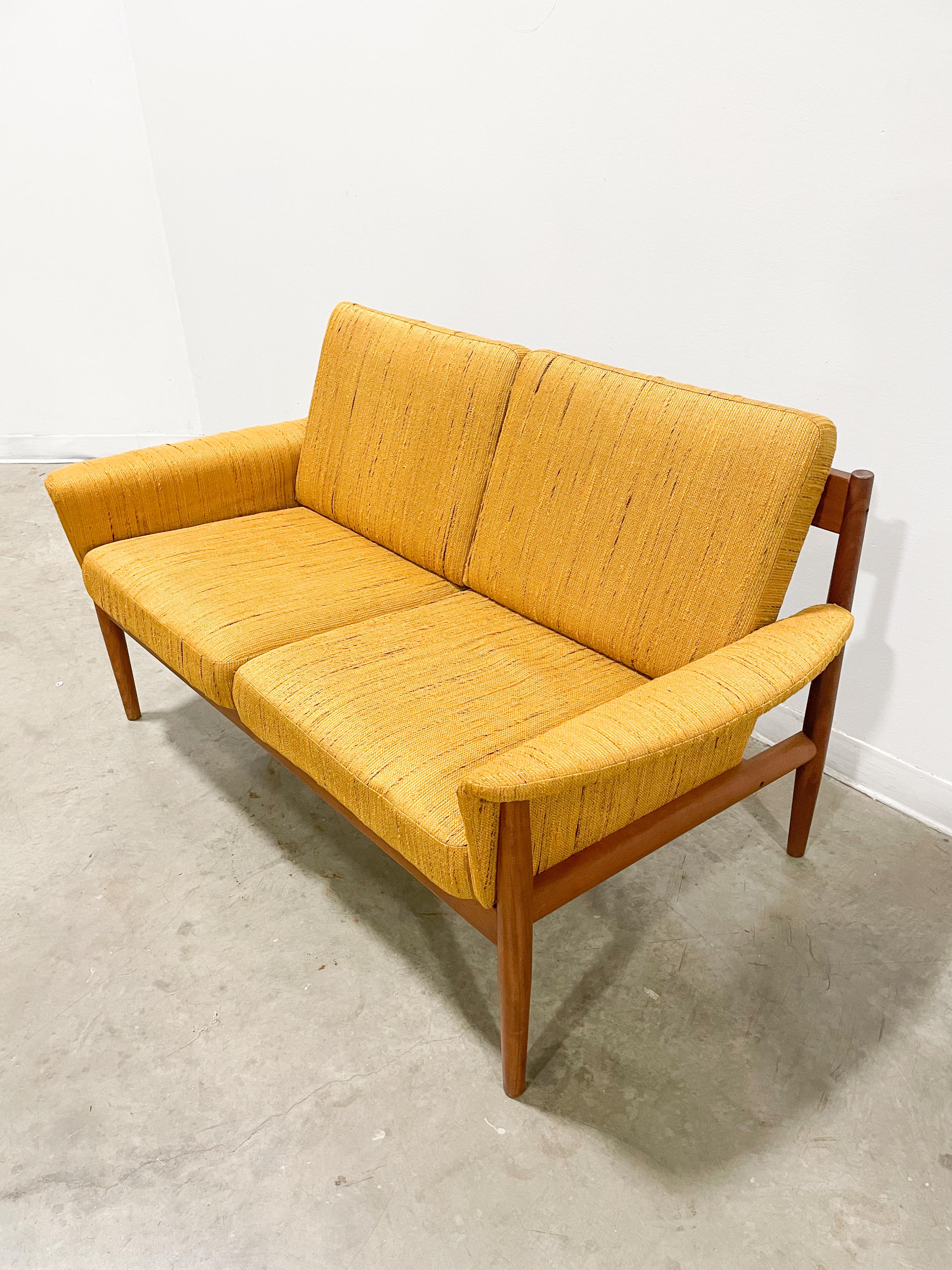 Danish Teak Loveseat by Grete Jalk for France and Son 6