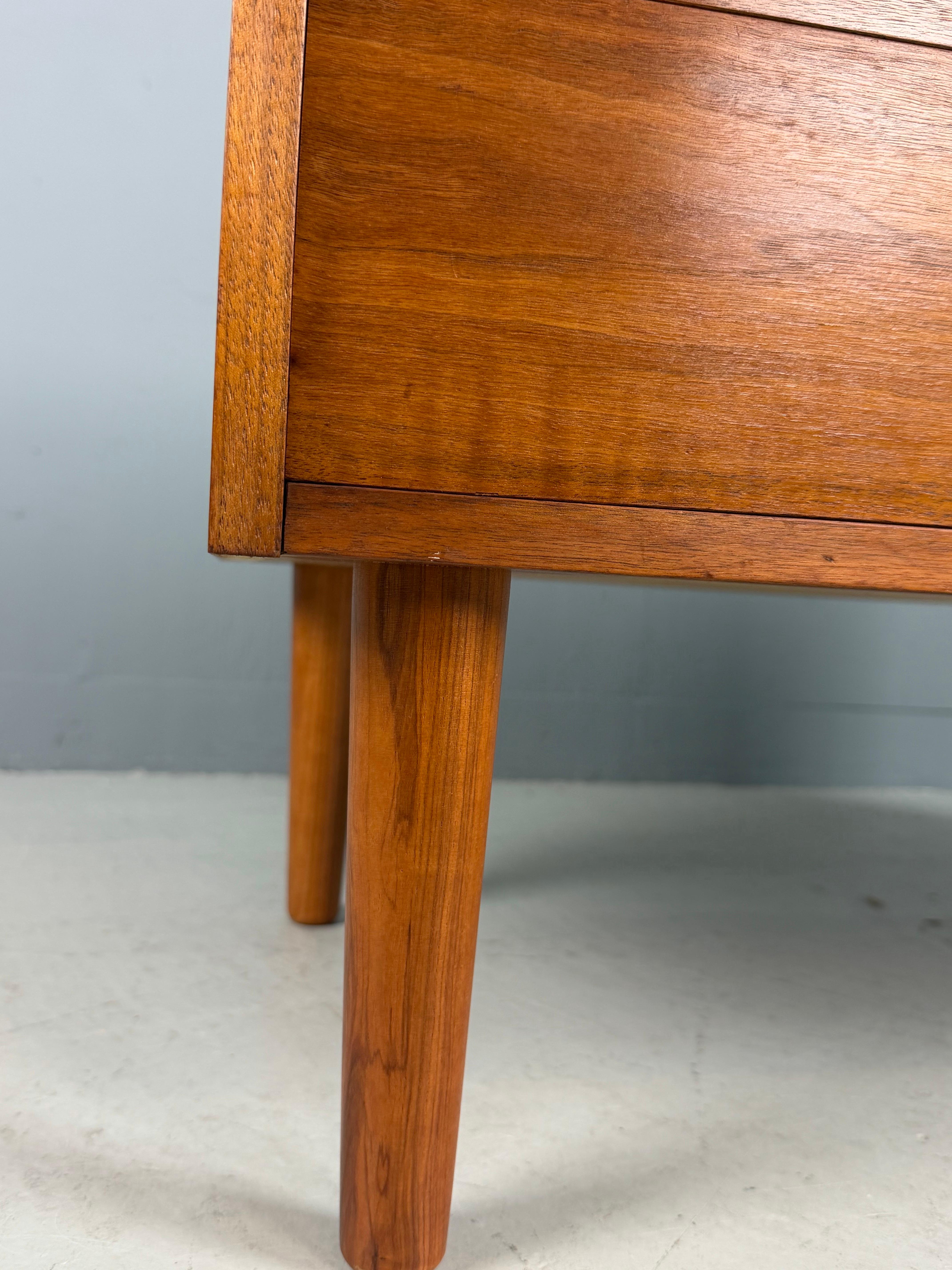 Danish Teak Low Chest with Four Drawers, 1960s in vendita 2