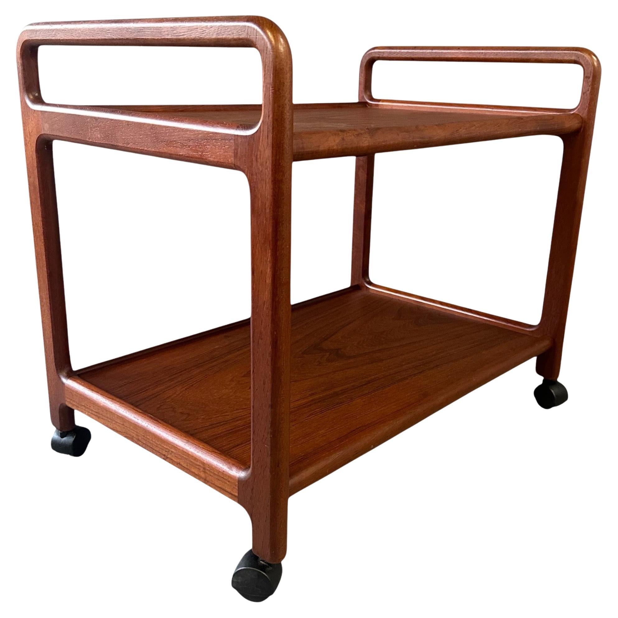 Danish Teak Mid Century Bar Cart or Drinks Trolley in the Style of Dane Decor