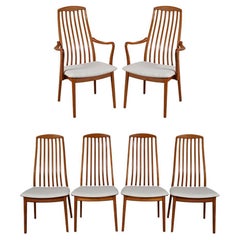 Danish Teak Mid-Century Dining Chairs Set of 6