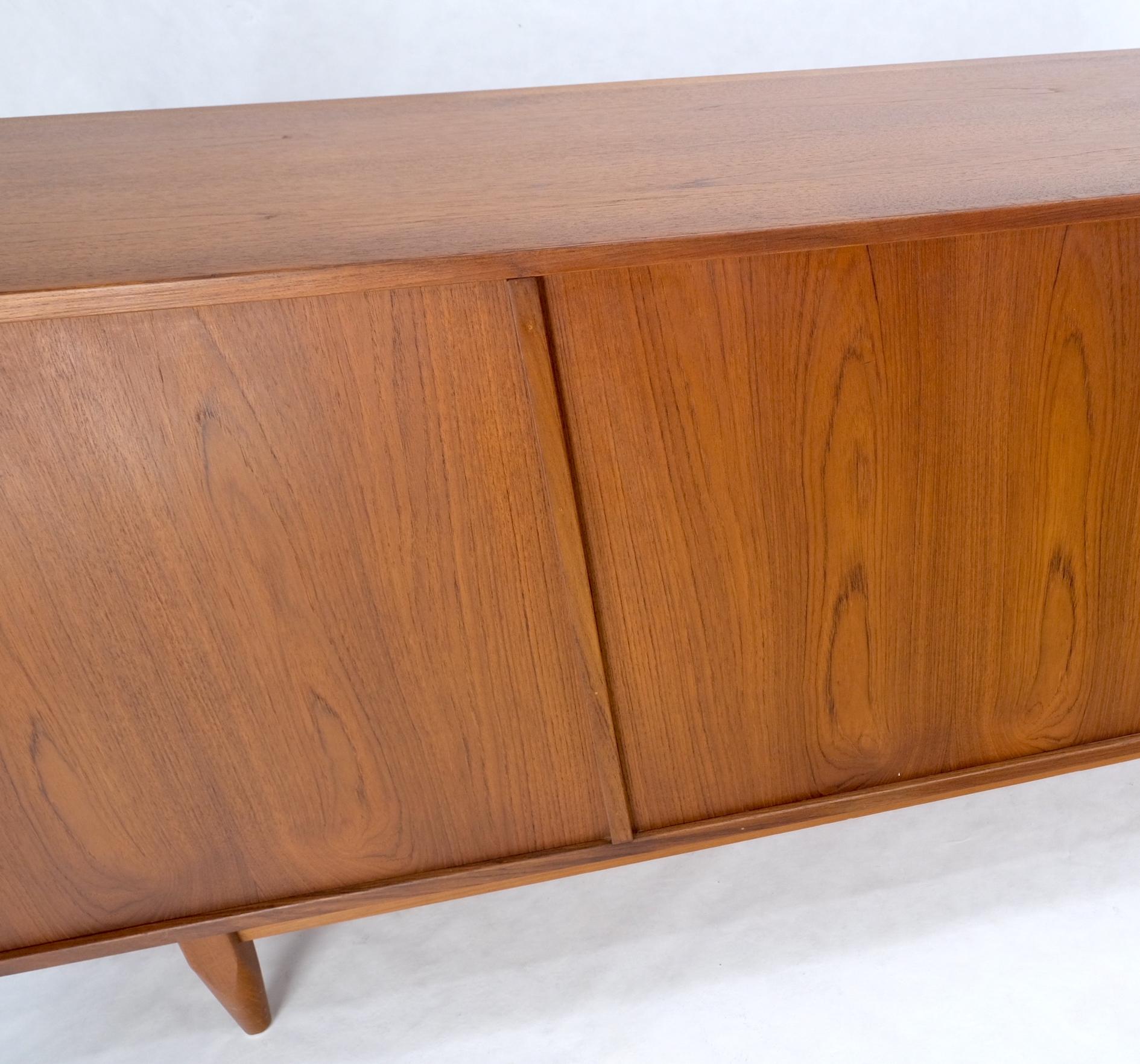 Danish Teak Mid-Century Modern 13 Drawers Long Credenza Dresser Sideboard MINT! For Sale 9