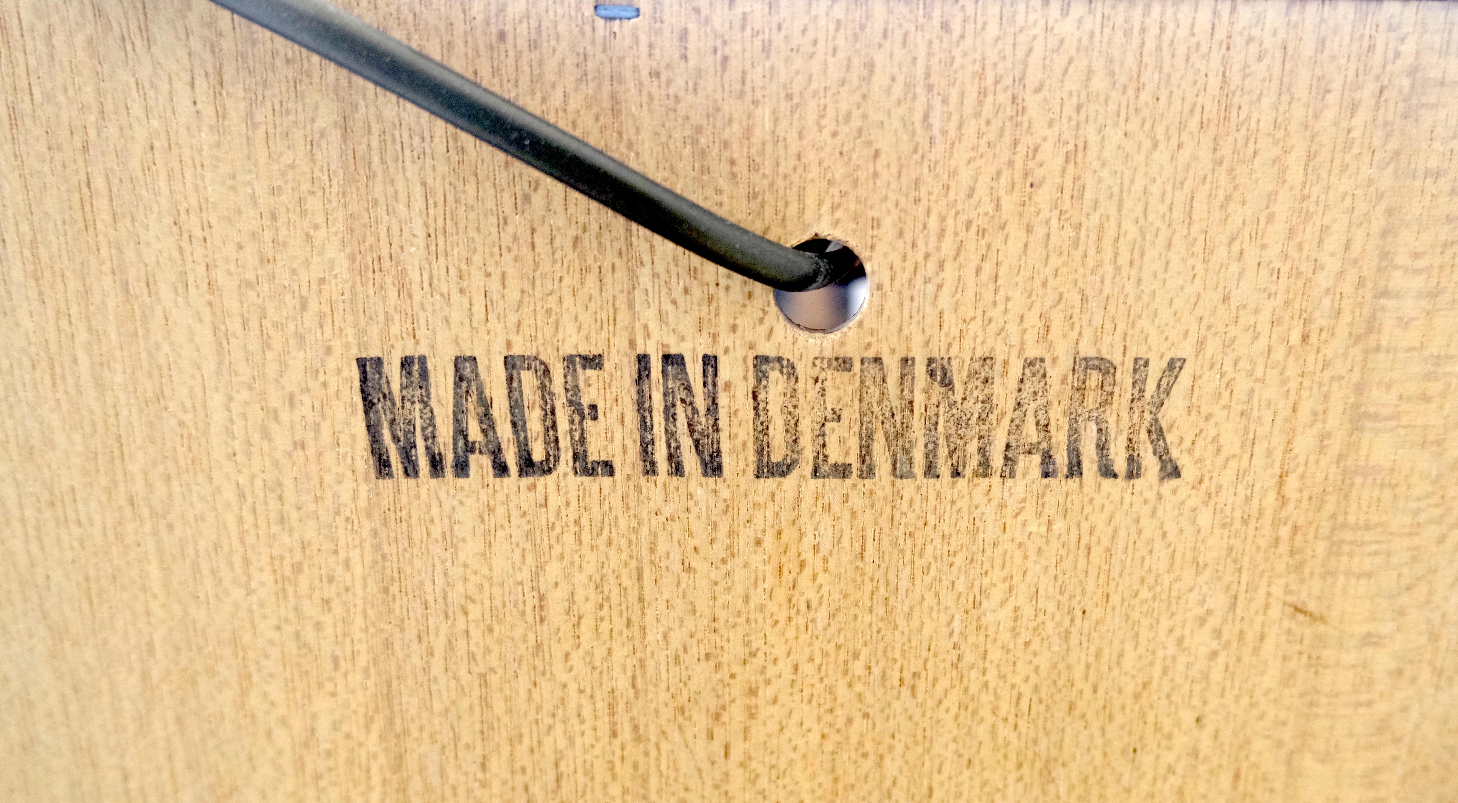Danish Teak Mid Century Modern Drop Front Secretary Box Desk Cabinet MINT For Sale 12