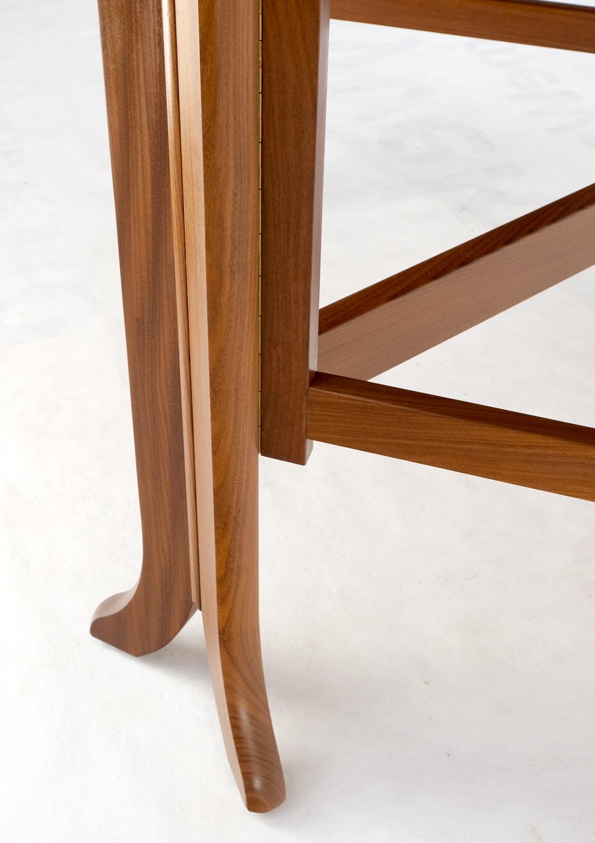 Danish Teak Mid-Century Modern Drop Leaf Gate Leg Dining Table For Sale 1