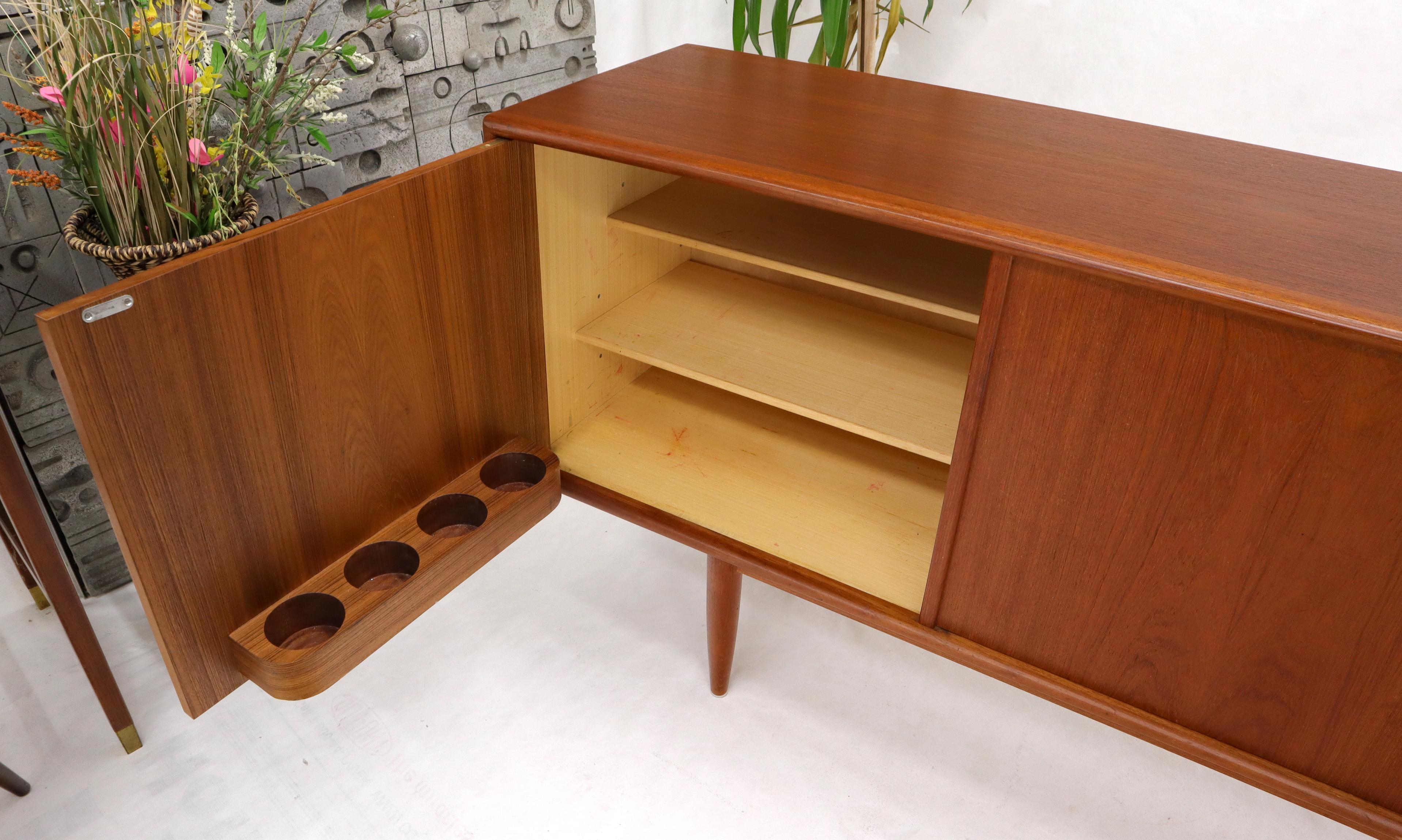 Danish Teak Mid-Century Modern Extra Long 4 Sections Credenza 7