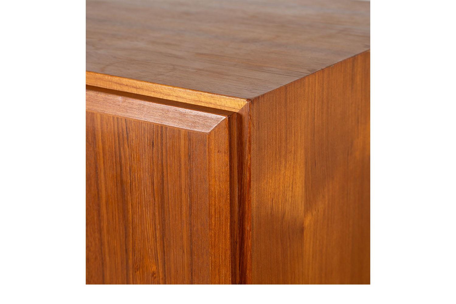 Danish Teak Mid-Century Tall Dresser Gentleman’s Chest Wardrobe 2