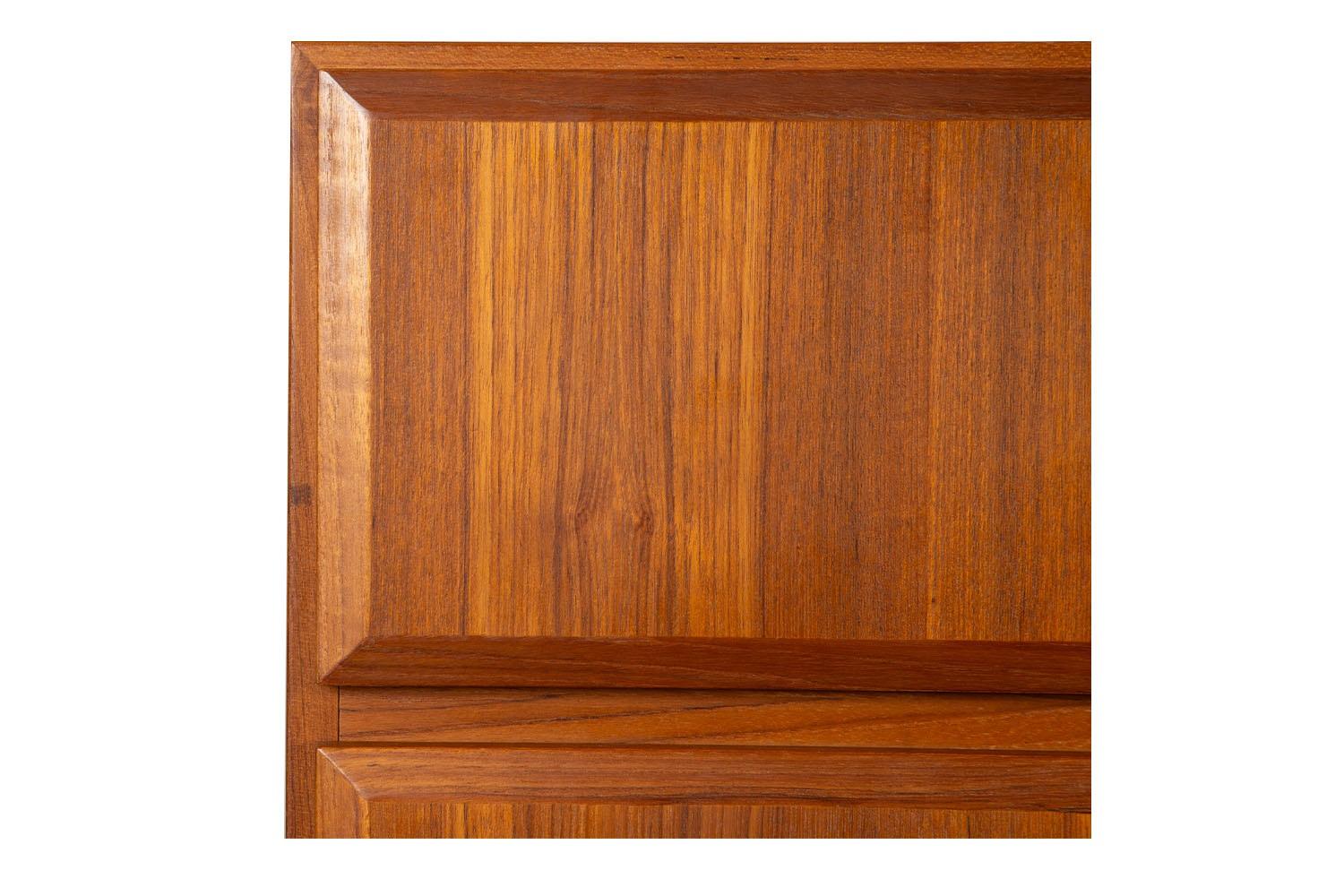 Danish Teak Mid-Century Tall Dresser Gentleman’s Chest Wardrobe 3