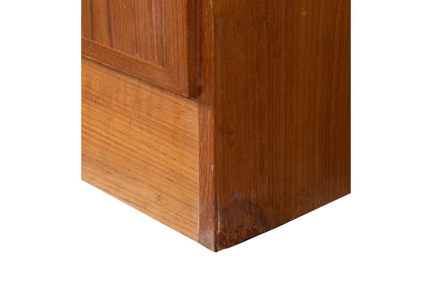 Danish Teak Mid-Century Tall Dresser Gentleman’s Chest Wardrobe 4