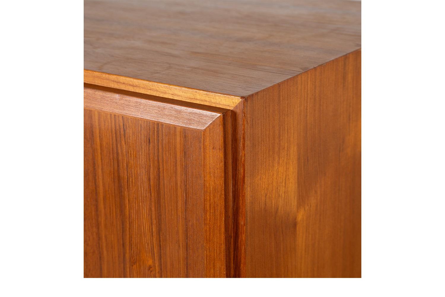 Danish Teak Mid-Century Tall Dresser Wardrobe For Sale 2