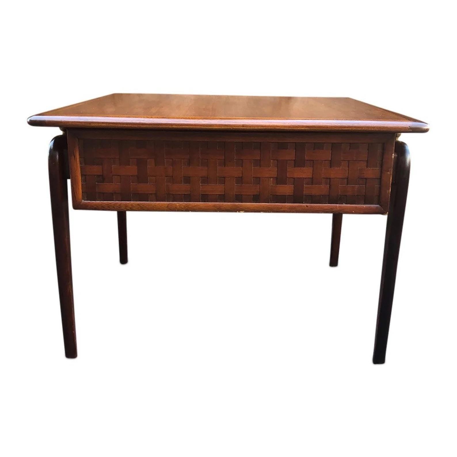 Mid-Century Wooden Modern coffee side table end table 27 x 27 x 20