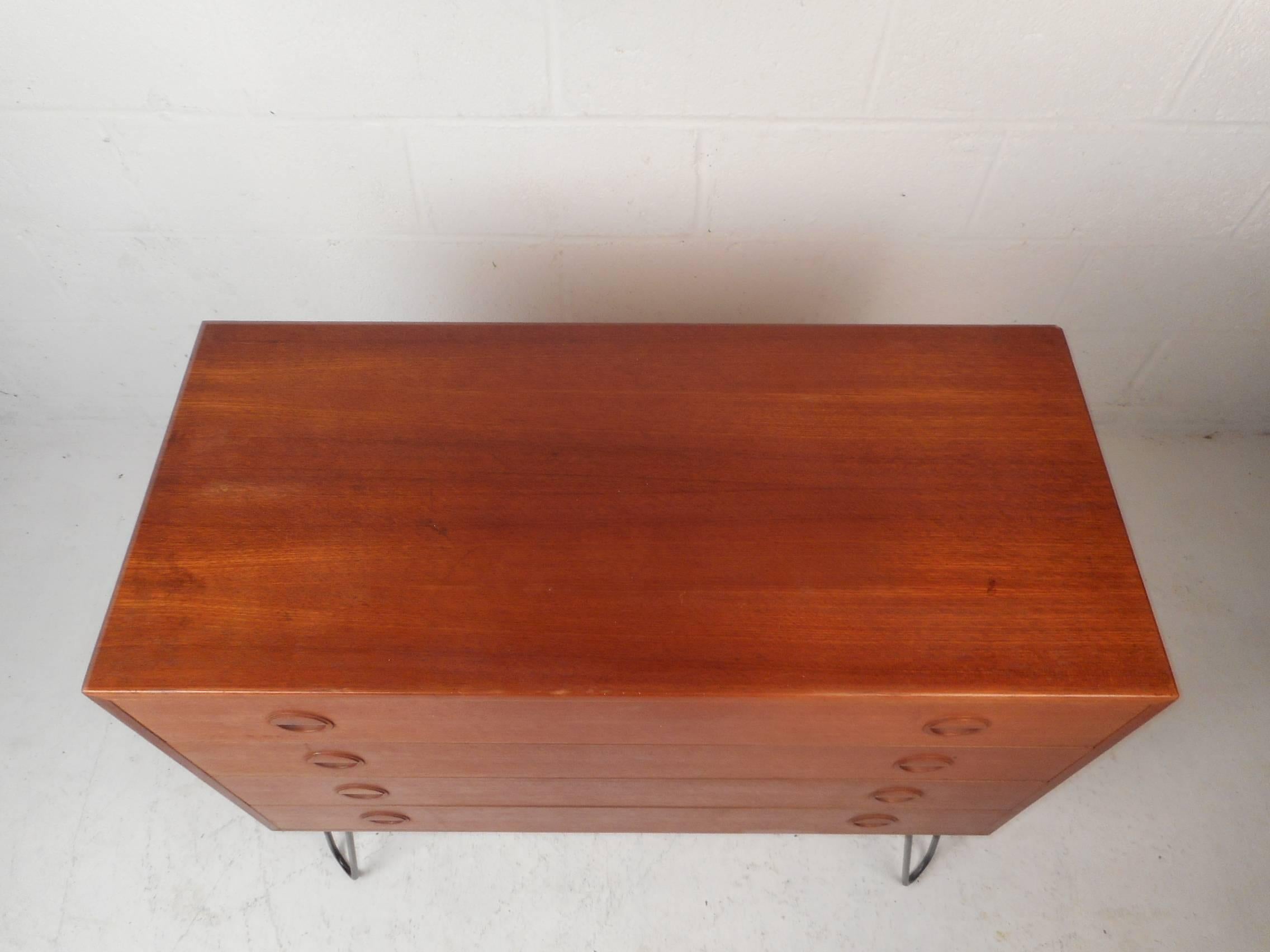 danish teak chest of drawers