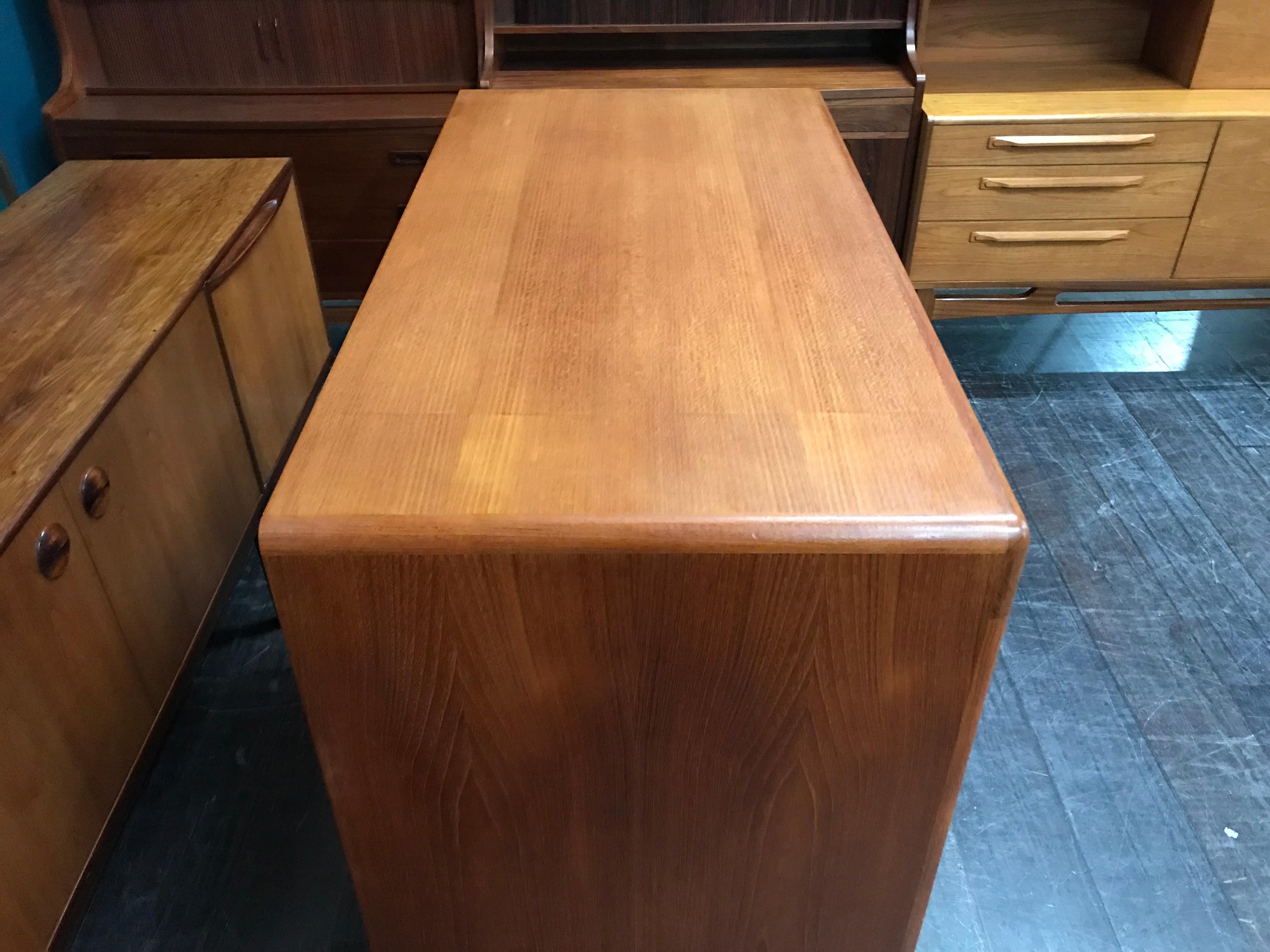 Danish Teak Midcentury Sideboard or Media Unit with Tambour Doors by Dyrlund For Sale 5