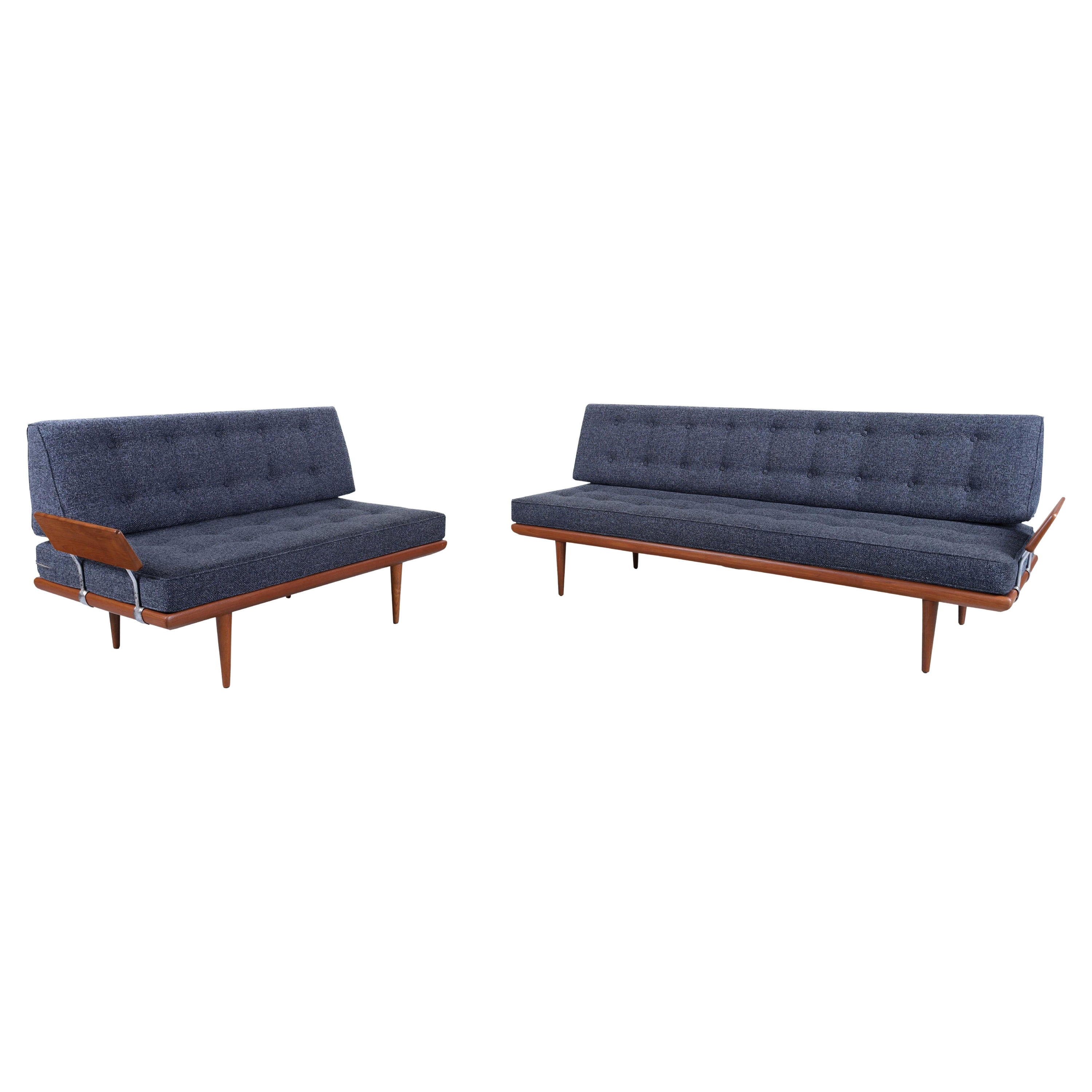 Dänisches Teakholz-Sofa „Minerva“ von Peter Hvidt & Orla Molgaard-Nielsen