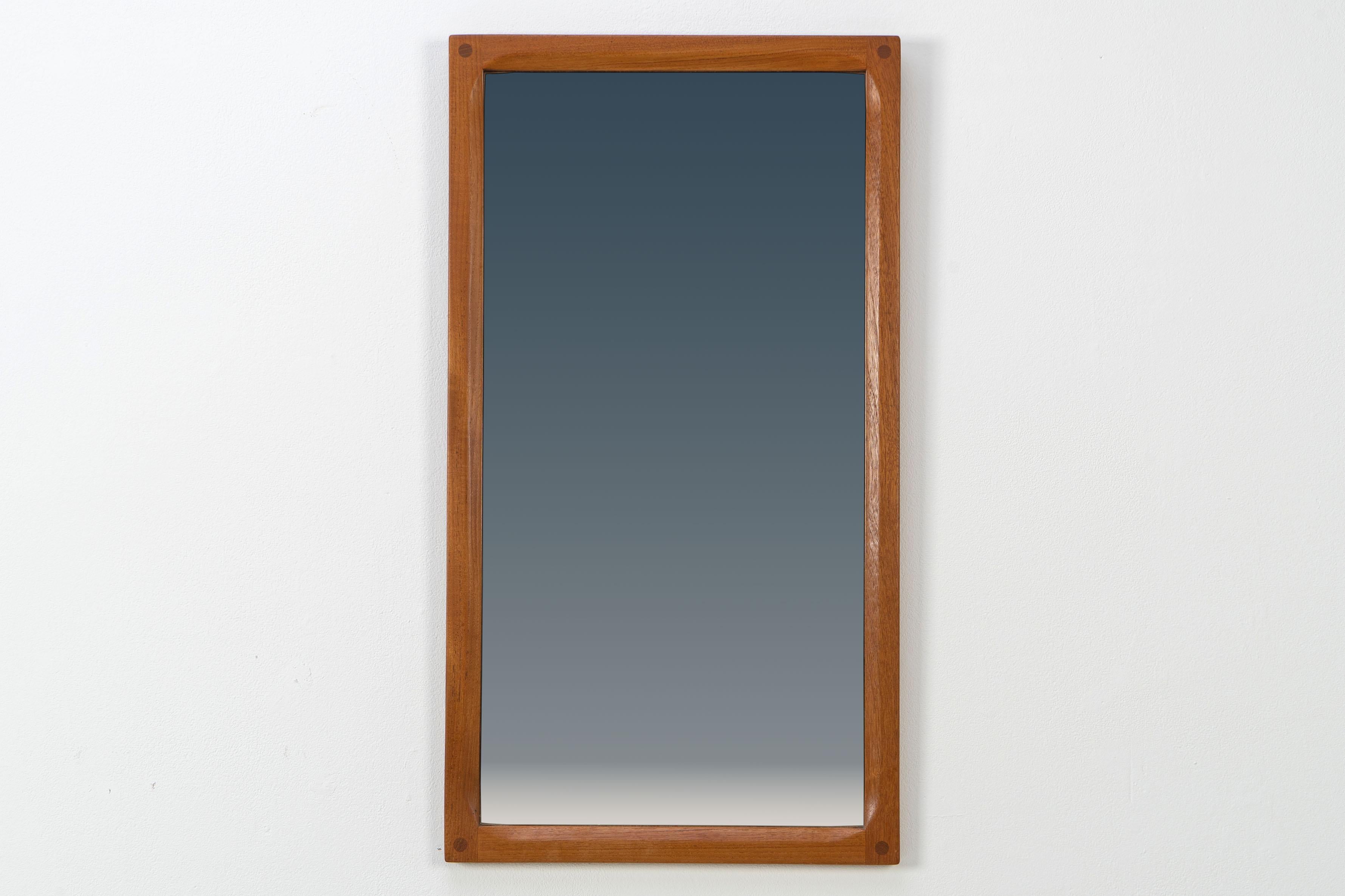 Scandinavian Modern Danish Teak Mirror by Aksel Kjersgaard Odder Denmark 1960s For Sale