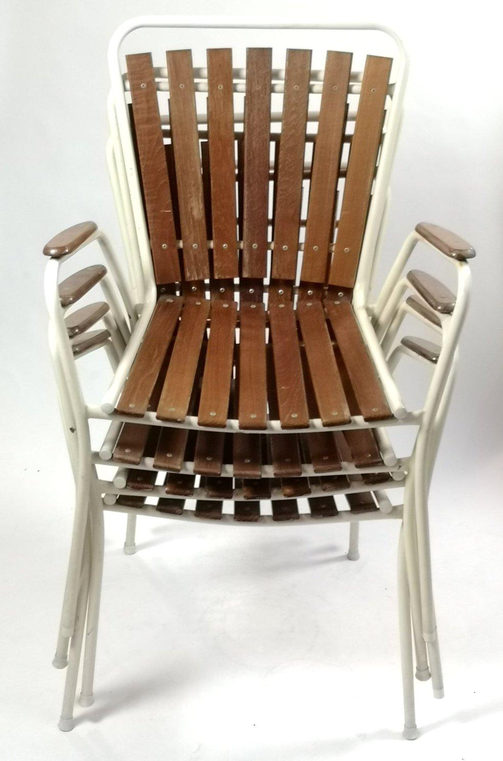 Danish Teak Mid-Century Outdoor Chairs '50175' 2