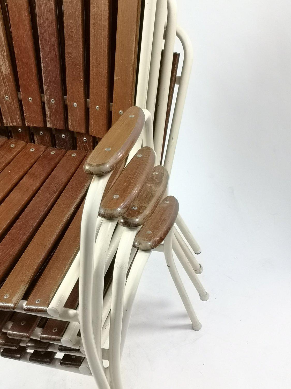 Danish Teak Mid-Century Outdoor Chairs '50175' 4