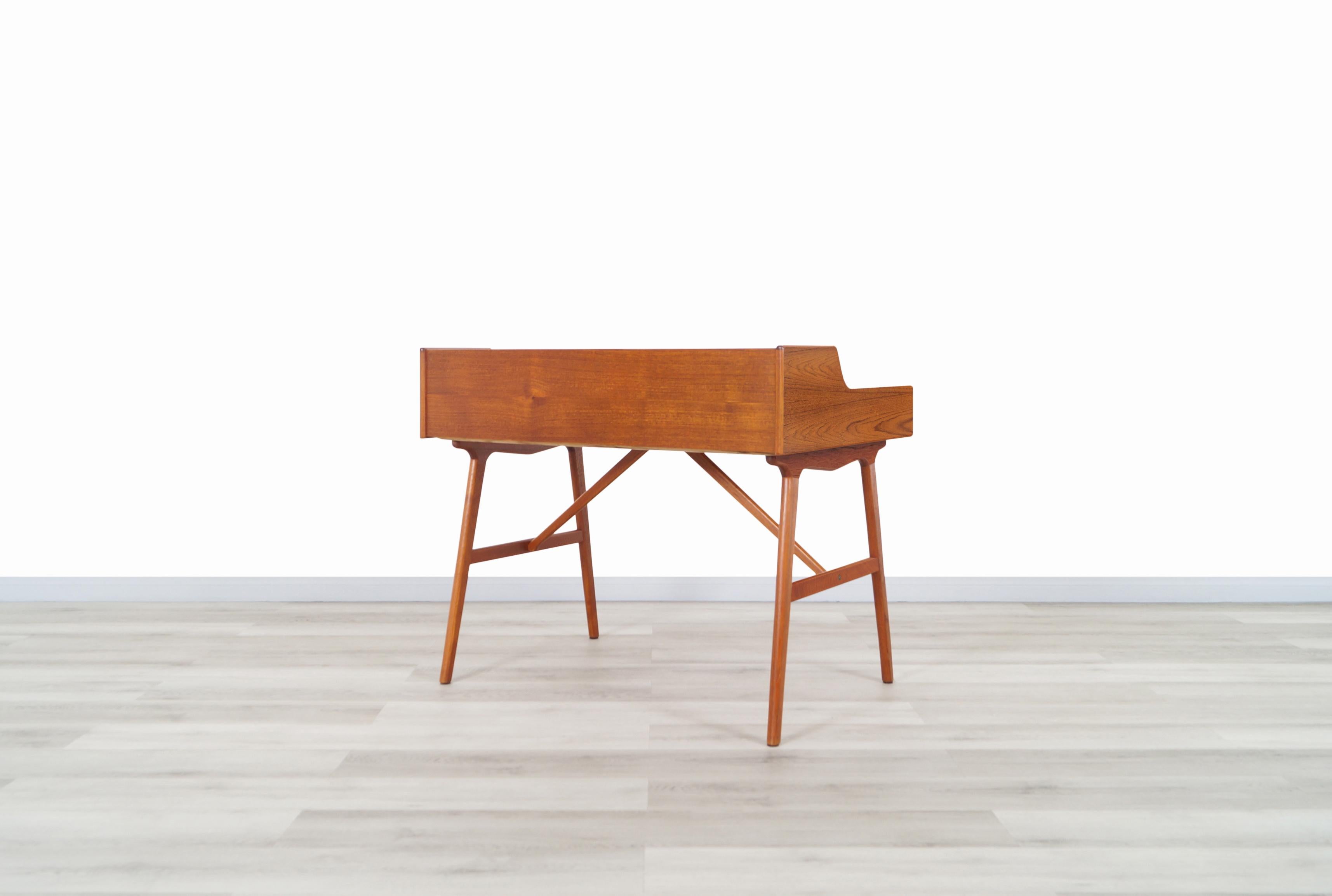 Danish Teak Model #64 Desk by Arne Wahl Iversen 7